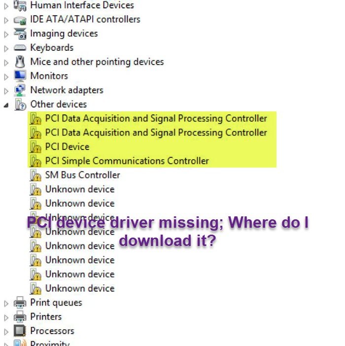 Pci simple communications controller