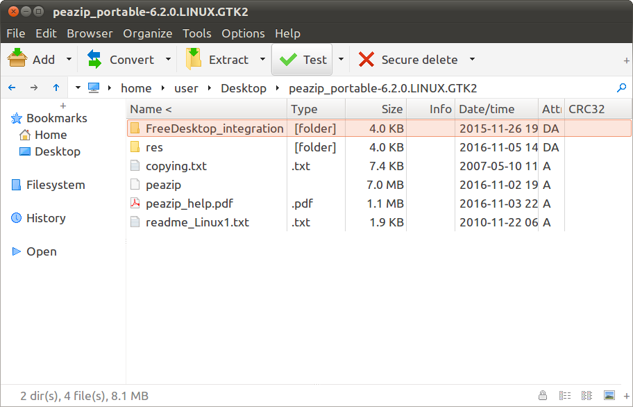 Free Archive Software PeaZip 7.5.0 has been released peazip-gtk2.png