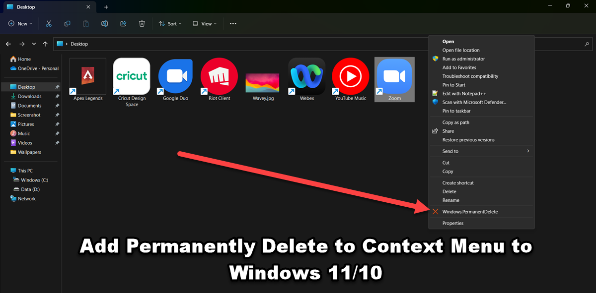 Add Permanently Delete to Context Menu to Windows 11/10 permanently-delete.png