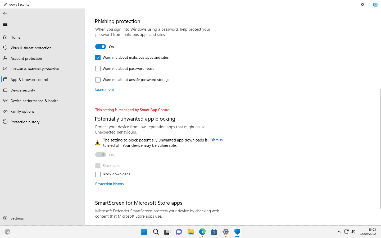 Windows 11 2022 Update: security improvements phishing-protection.png