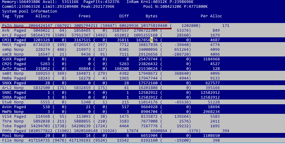 Non Paged Memory Leak  NDnd tag PHoKo.png