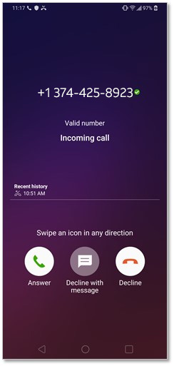 I can't make changes because the activation key has not been validated. I tried to press... phone-screen-number.jpg