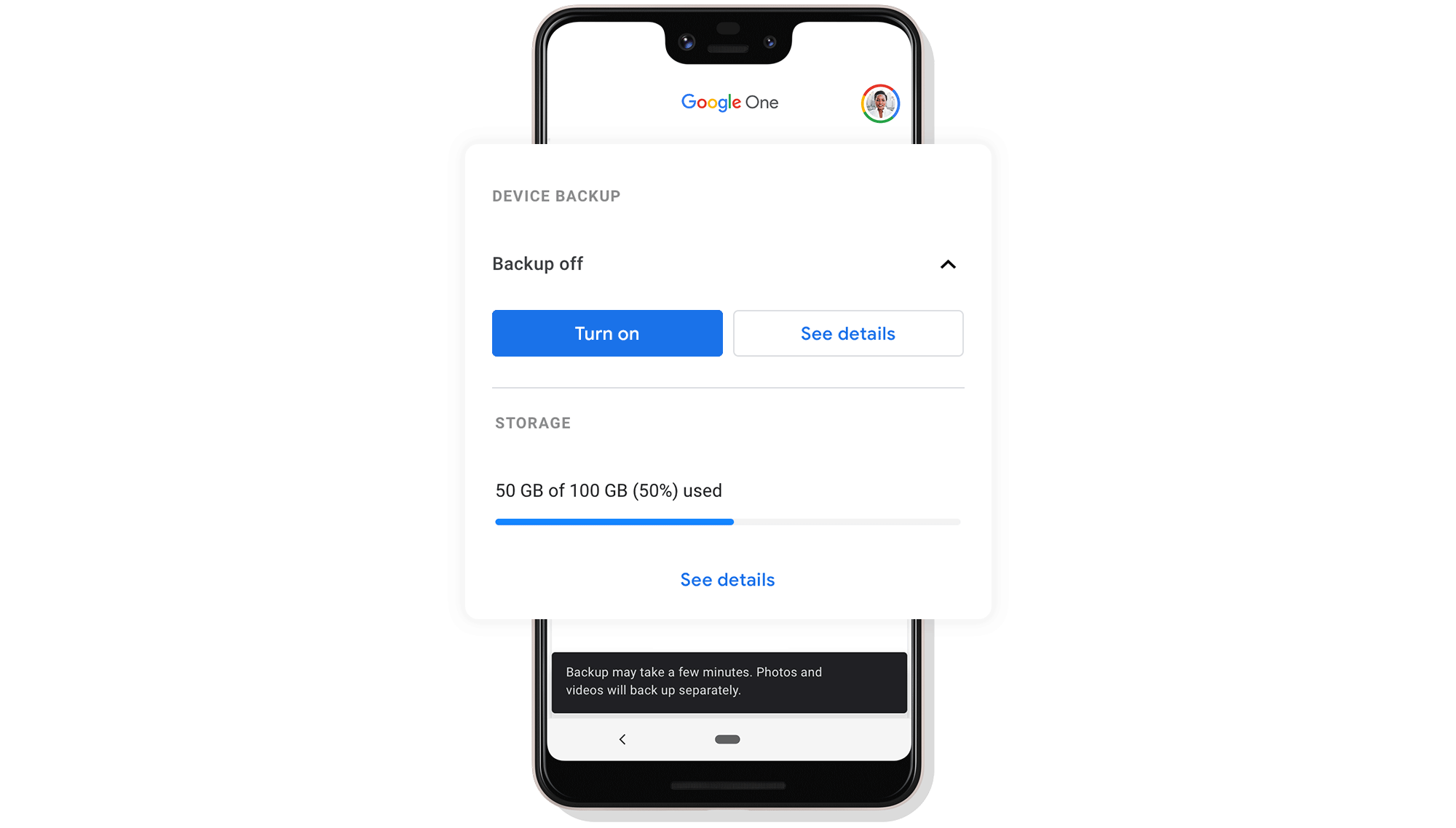 Automatic Android phone backup now included in Google One membership phone_UI_backup_blogpost_2000px.gif