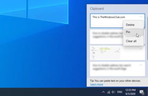 How to pin Text and Image to Clipboard History in Windows 10 pin-text-image-Clipboard-history-300x195.jpg