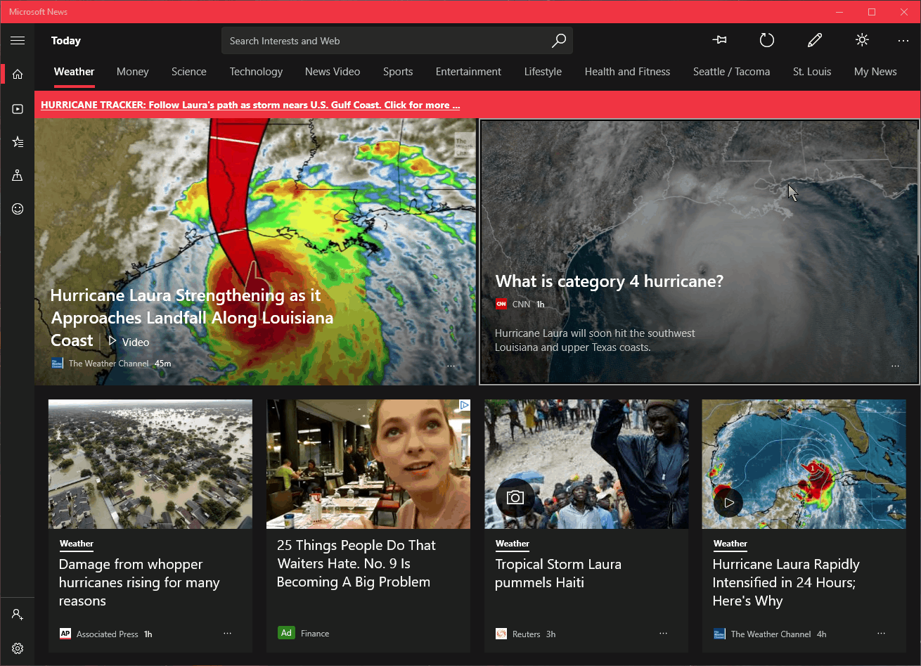 New updates to Microsoft News app in Windows 10 PintoStartGif.gif