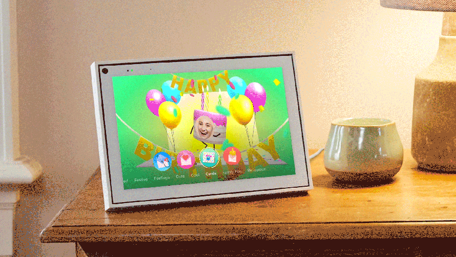 New Ways to Connect With Friends and Family on Portal from Facebook Portal-Birthday-Card.gif