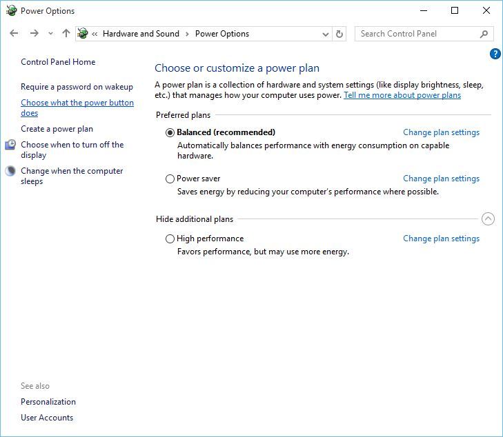 Admin User disappeared with desktop files when selecting hidden files power-options.jpg