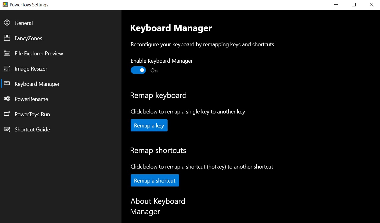 Windows 10 is getting macOS-like Search tool with PowerToys PowerToys-Keyboard-Manager.jpg