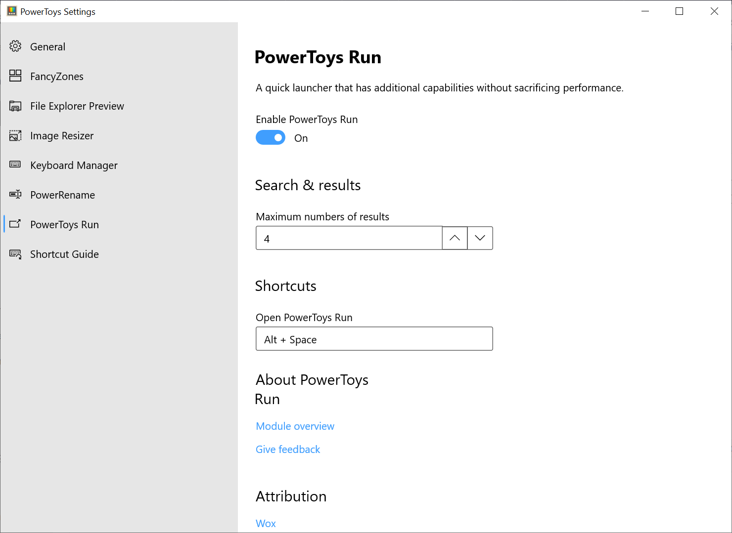 Microsoft PowerToys 0.18 with Keyboard Manager and Application Launcher released powertoys-run.png