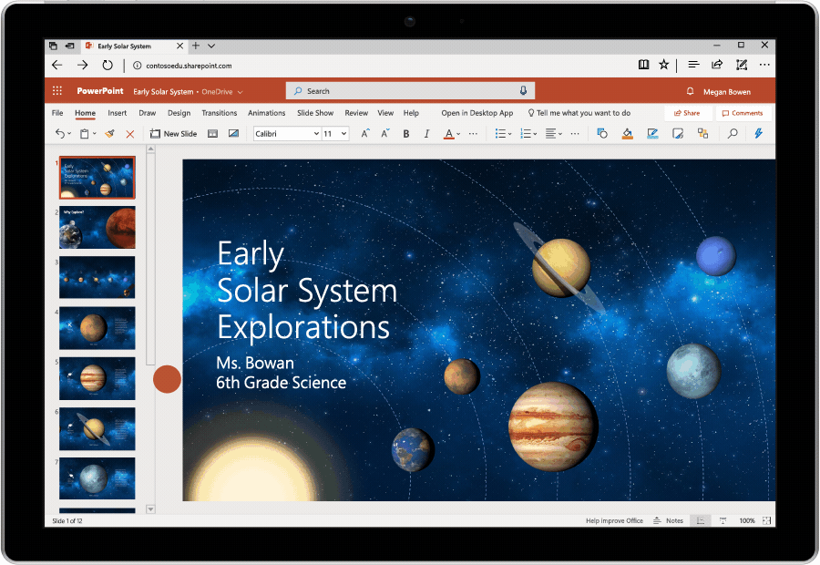 Microsoft 365 improves web and desktop productivity in Office Office Presenter-Coach-GA-1.gif
