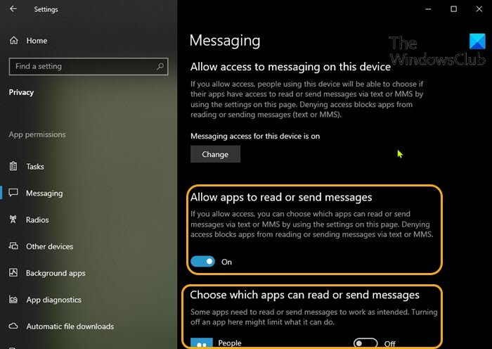 How to prevent Apps from accessing Texts or Messages in Windows 10 Prevent-apps-from-accessing-Texts-or-Messages-Settings-app.jpg