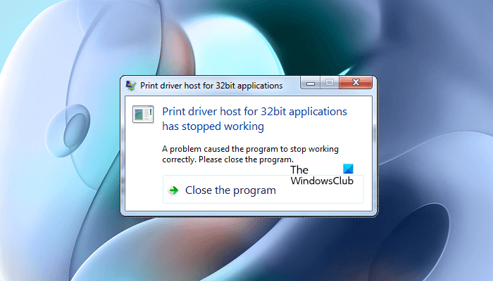 Print driver host for 32bit applications has stopped working Print-driver-host-32bit-applications.png