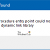 The procedure entry point could not be located in the dynamic link library procedure-entry-point-could-not-be-located-100x100.png