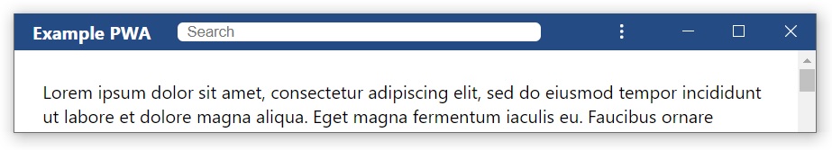 Microsoft Edge PWAs are about to look more like native Windows 10 apps PWA-search-bar.jpg