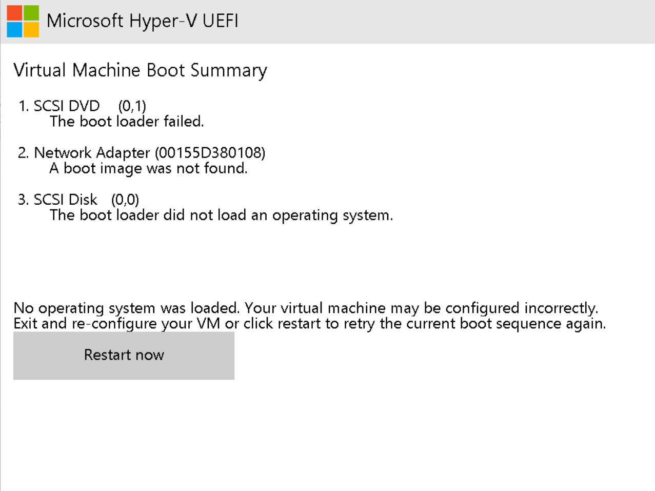 Hyper-V generation 2 failed to realised with error 0xC03A0014 Q1Ho3ytydTb%2Bq3VLMm7OdGzJKrEwVDF5gH3EjKVE%2Fth3GDt7wueXj1xrbgkqsfTQNPL2y77Hxp6dcr%2FwOZysB3M%3D.png