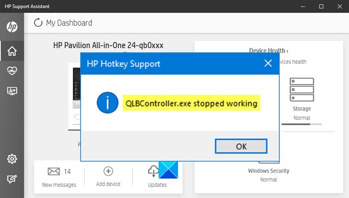 QLBController.exe error on startup; Stops working on Windows 10 QLBController.jpg