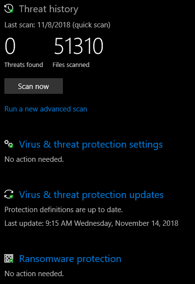 Windows Defender won't start taking actions against found threats. qUClB.png
