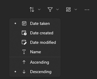 I have just changed to Windows 11. How do I sort scanned photos into date originally taken? R19rIKjdCIqOHAOrbGuNvgGtslKacFAnPlE88POoacZE0Ir6WX2lmmnE2VGrISZzDwhQBCgxeLnUR7LLeKoLQudaY8TTE%3D.png