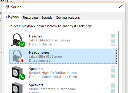 Handsfree Audio the only option in Windows 10, cannot connect to stereo says it's disconnected r8dvr.png