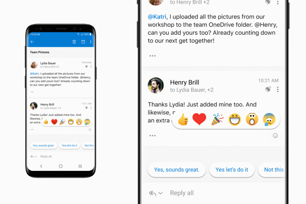 Microsoft announces new features for Microsoft 365 mobile apps reactions-1024x683.gif