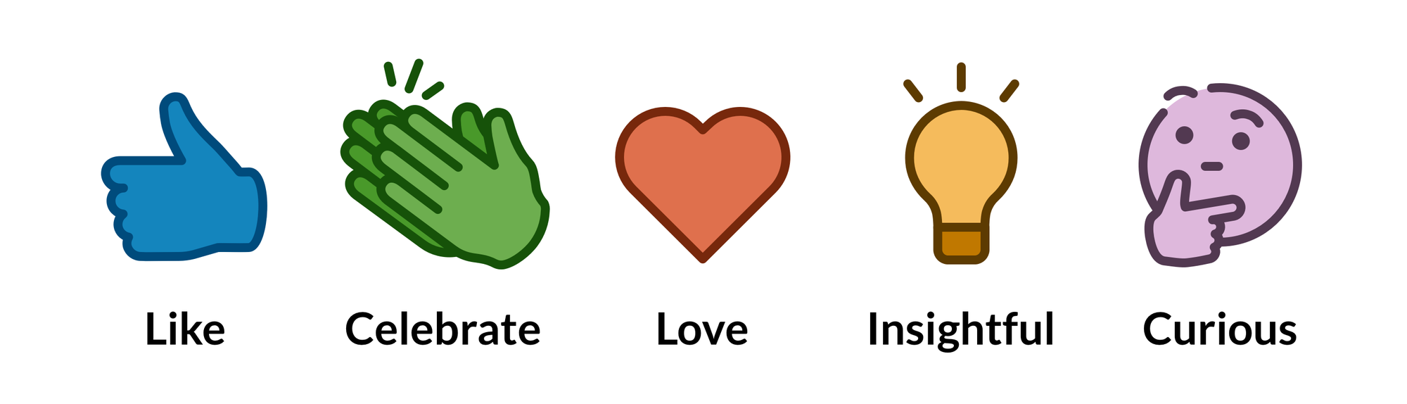 Introducing LinkedIn Reactions: More Ways to Express Yourself Reactions_set_GTM@3x.png