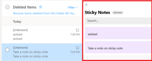 How to recover accidentally deleted Sticky Notes in Windows 10 Recover-Sticky-notes-from-Outlook-trash-300x120.png