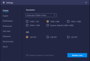 How to speed up BlueStacks for faster Android emulation reduce-bluestacks-dpi-and-resolution-300x202.png
