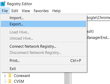 Skype has stopped working on Windows 10 registry-editor-export.png