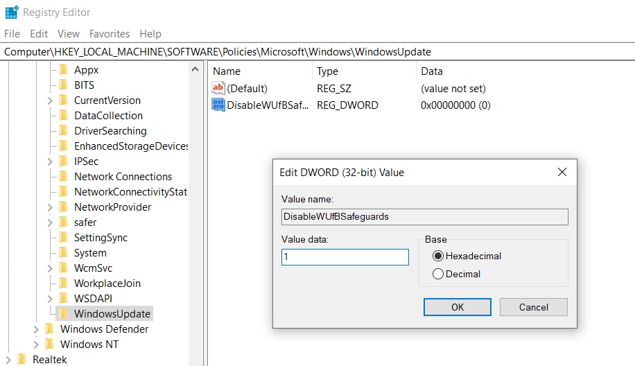 You can now get Windows 10 feature updates instantly with new setting Registry-Editor.jpg