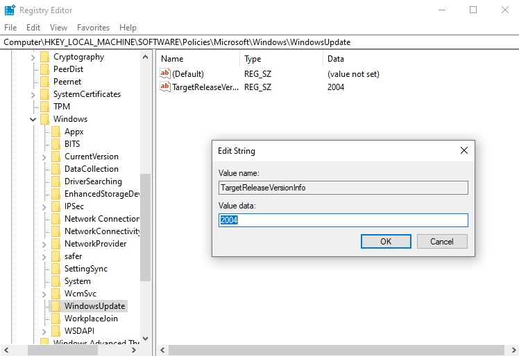 Microsoft reveals new trick to block Windows 10 feature updates Registry-Editor.jpg