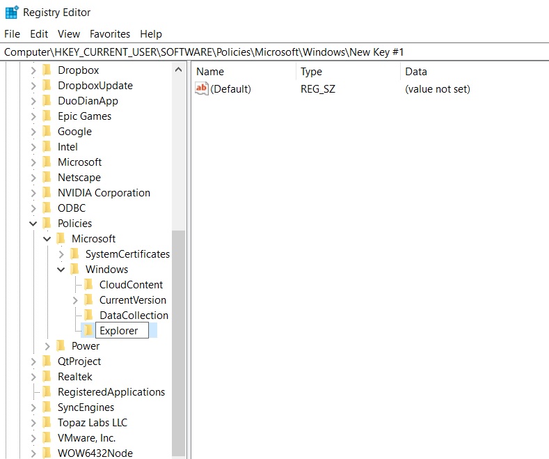 Microsoft offers a new Registry trick to disable Bing in Windows Search Registry-Explorer-folder.jpg