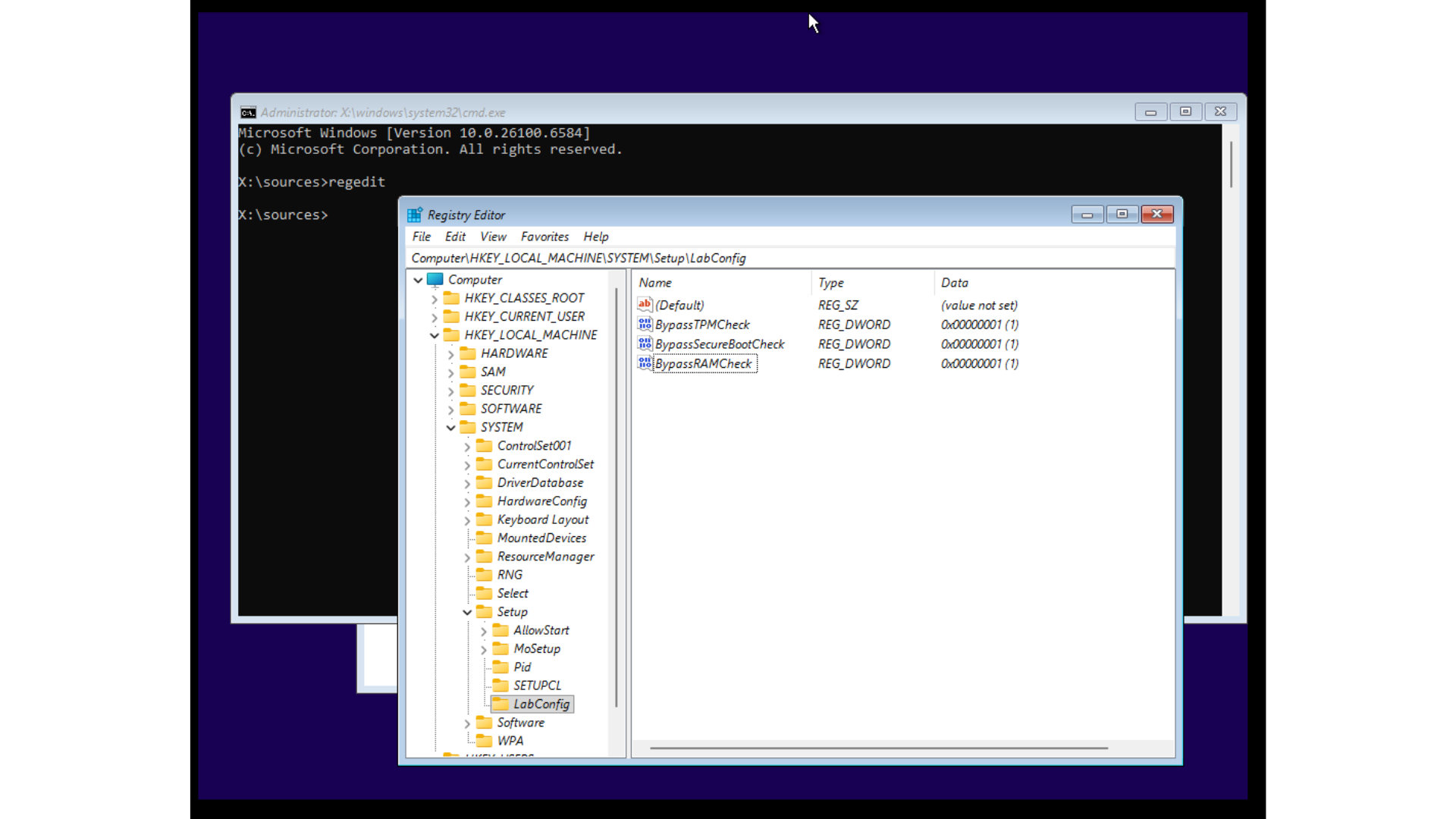 Can you still bypass Windows 11 requirements as Windows 10 hits EOL? We tested it Registry-hack-to-bypass-TPM-Secure-Boot-and-RAM-check.png