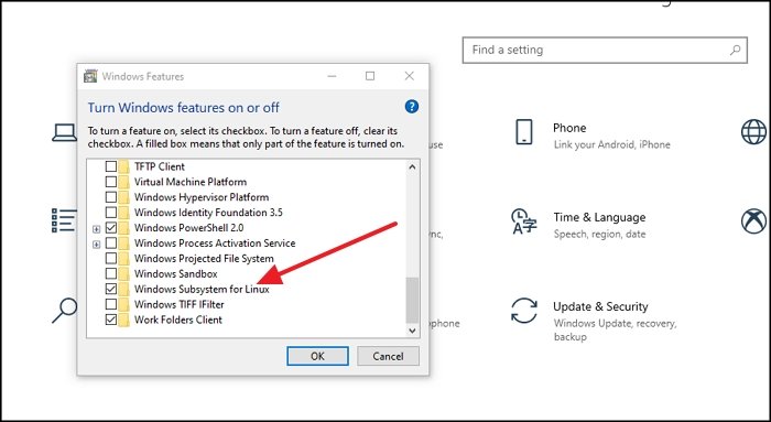 WslRegisterDistribution failed with error: 0x80070422 Reinstall-WSL.jpg