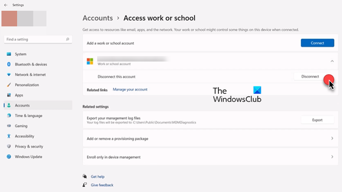 How to remove Work or School account in Windows 11/10 remove-work-account.png
