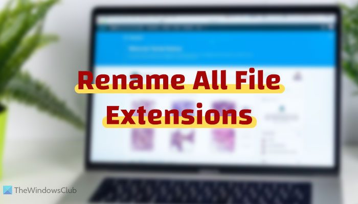 How to rename all File Extensions in a Folder at once in Windows 11/10 rename-all-file-extensions-at-once-2.jpg
