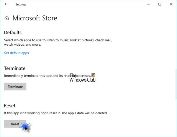 Fix Microsoft Store error 0x800700AA on Windows 10 reset-microsoft-store.jpg