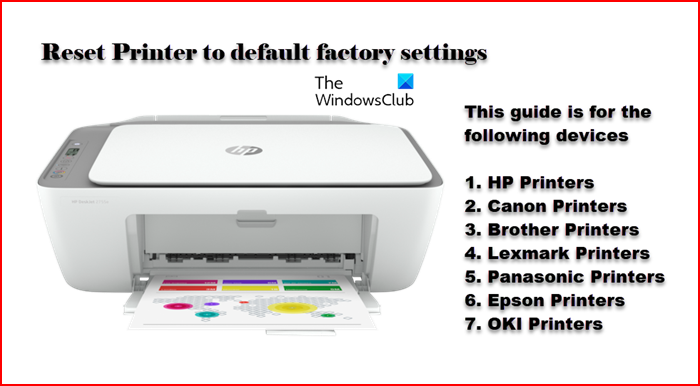 How to reset Printer to default factory settings in Windows 11/10 reset-printer.png