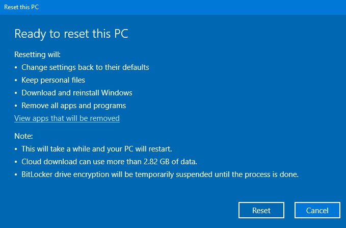 Microsoft reveals how Cloud Download reinstalls Windows 10 Reset-this-PC-page.jpg