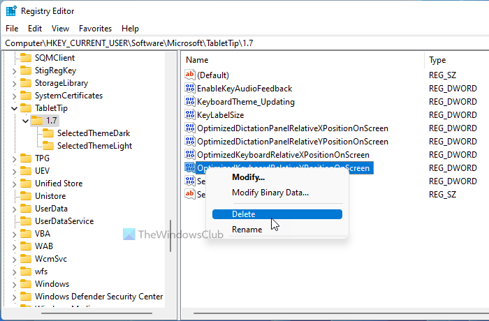 How to reset Touch Keyboard to default open position in Windows 11/10 reset-touch-keyboard-default-open-position.png