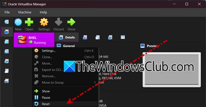 How to reset a Virtual Machine in VirtualBox reset-vm-virtualbox.jpg