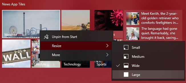 New updates to Microsoft News app in Windows 10 Resize-Tile.jpg