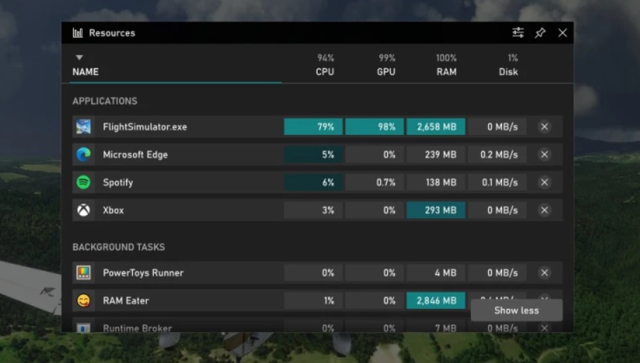 Windows 10 makes it easy to free up system resources for gaming Resources-monitor-widget-1.jpg