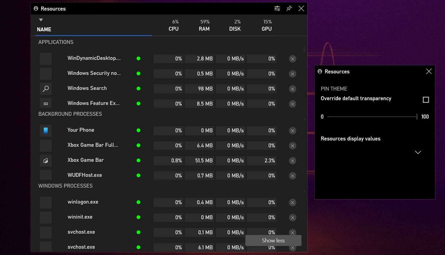 Windows 10’s new Task Manager for gaming is now rolling out Resources-Monitor-widget.jpg