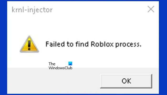 Fix KRNL-Injector Failed to find Roblox process roblox-process.jpg