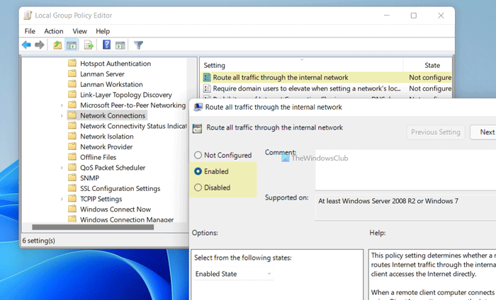 How to route all Traffic through the Internal Network in Windows 11/10 route-traffic-through-internal-network.png