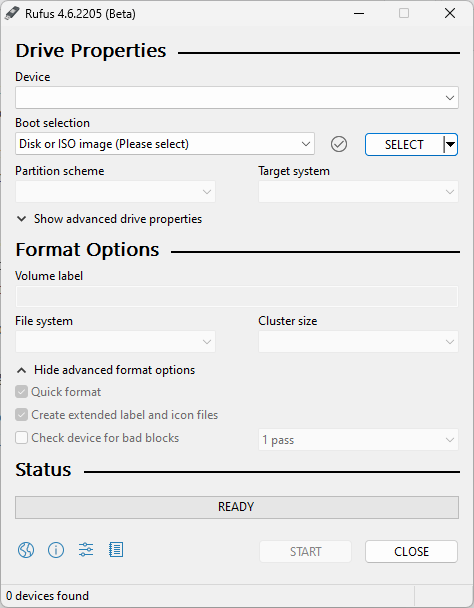 Rufus 4.6 bypasses Windows 11 24H2 compatibility checks automatically rufus-4.6-beta.png
