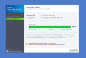 Samsung data migration stuck at best sale 99