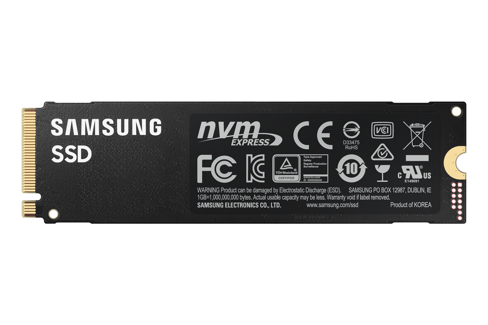 Samsung SSD 980 Pro NVMe, on mother board MSI Z390 Godlike fails to be seen in Disk... Samsung980-PRO_Back.png