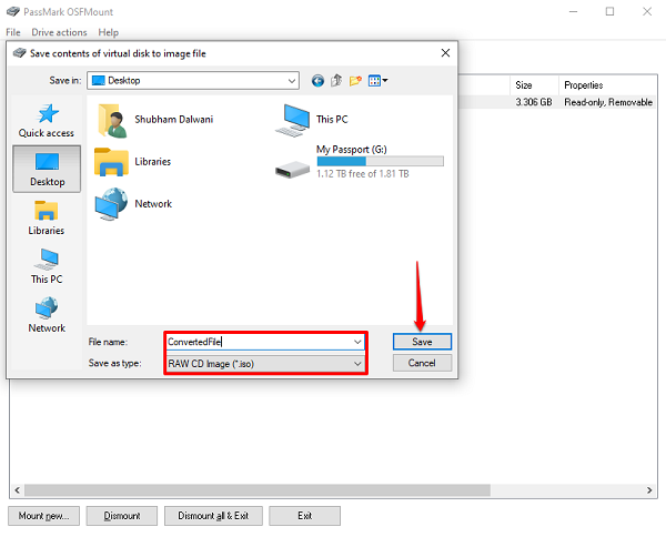 How to convert IMG file to ISO in Windows 10 save-options-img-to-iso.png