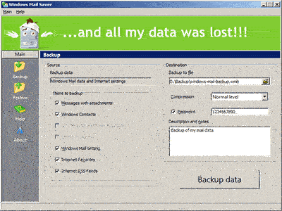 Windows Mail Saver screenshot-400x300.gif